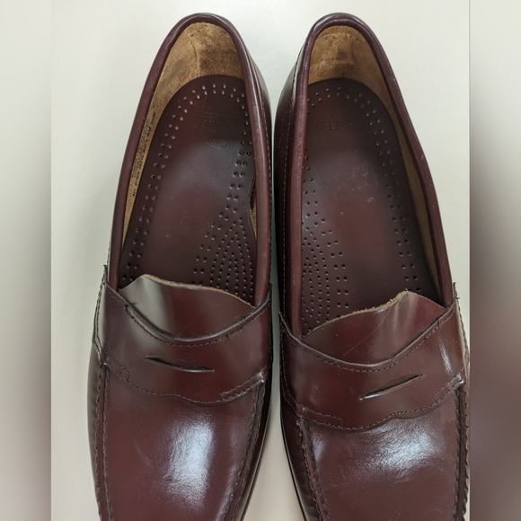 G.H. Bass loafers. Leather. Men's 12 EUC wine/dark red - Picture 2 of 5